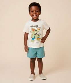 Bermuda de Banho Infantil com Etiqueta Emborrachada - Tam 1 a 5 anos