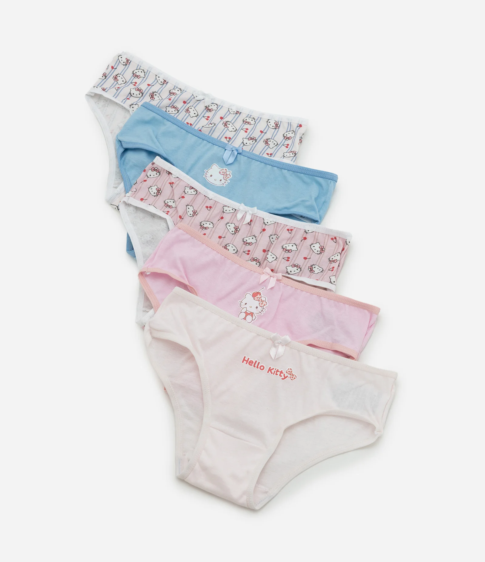 Kit 05 Calcinhas Infantil Slip Hello Kitty – Tam 4 a 14 Anos Sortido 1