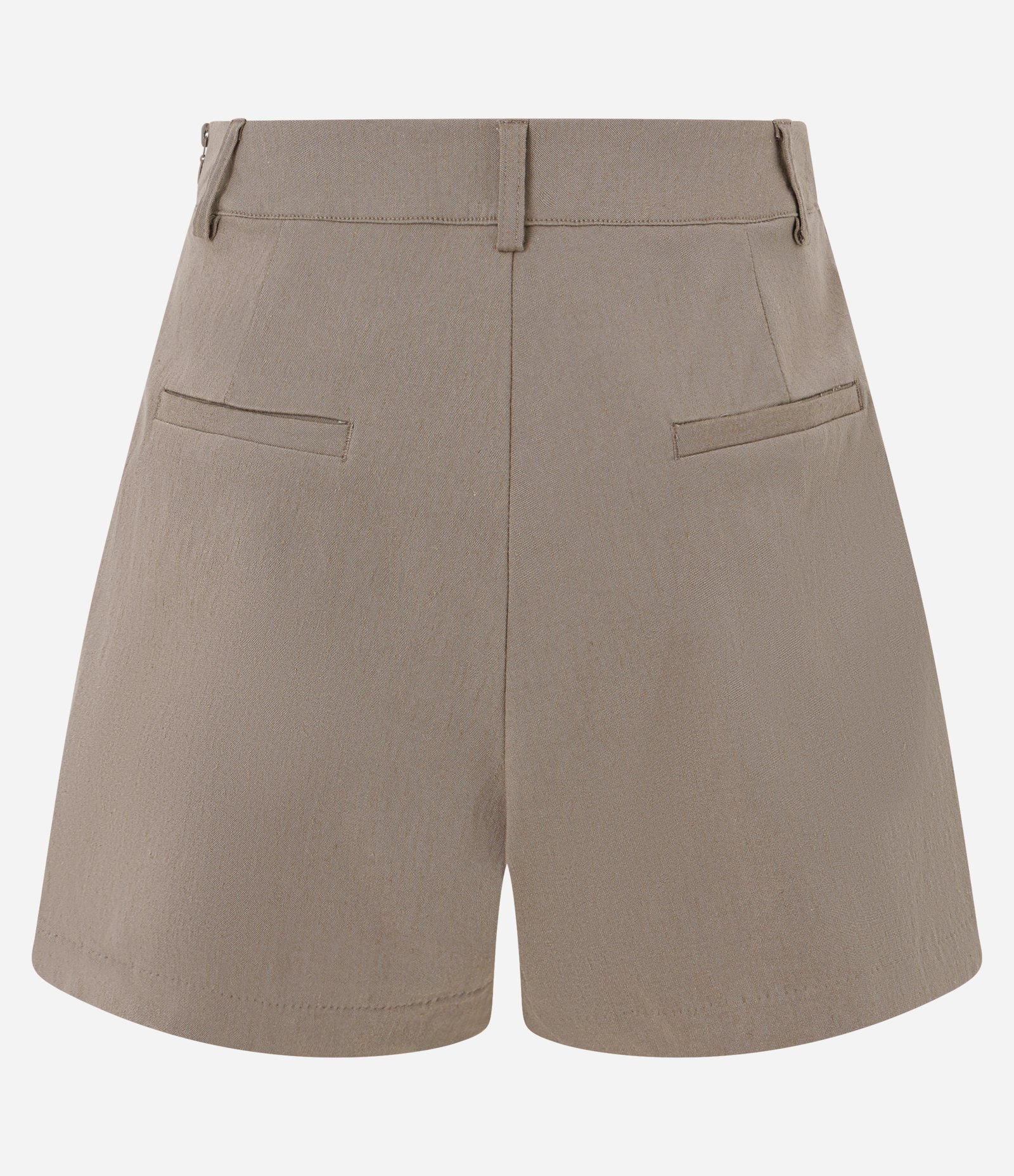 Short Saia em Bengaline com Frente Assimétrica Bege 7