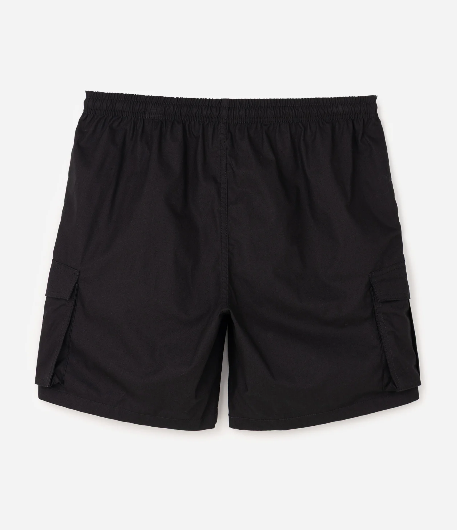 Bermuda Cargo em Sarja com Cós Elástico Preto 2