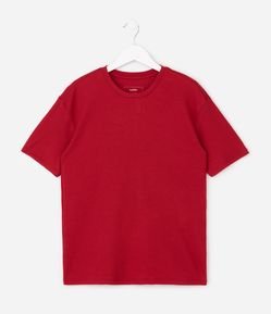 Camiseta Infantil Em Algodão Texturizada – Tam 5 A 14 Anos