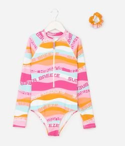 Maio Infantil Estampa Floral - Tam 5- a 14 Anos