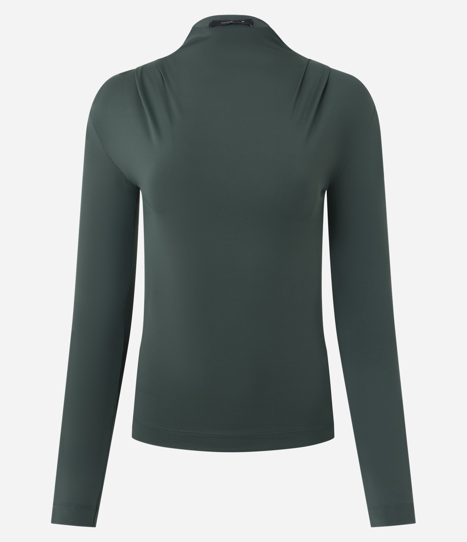 Blusa em Poliamida com Pregas nos Ombros Verde 5