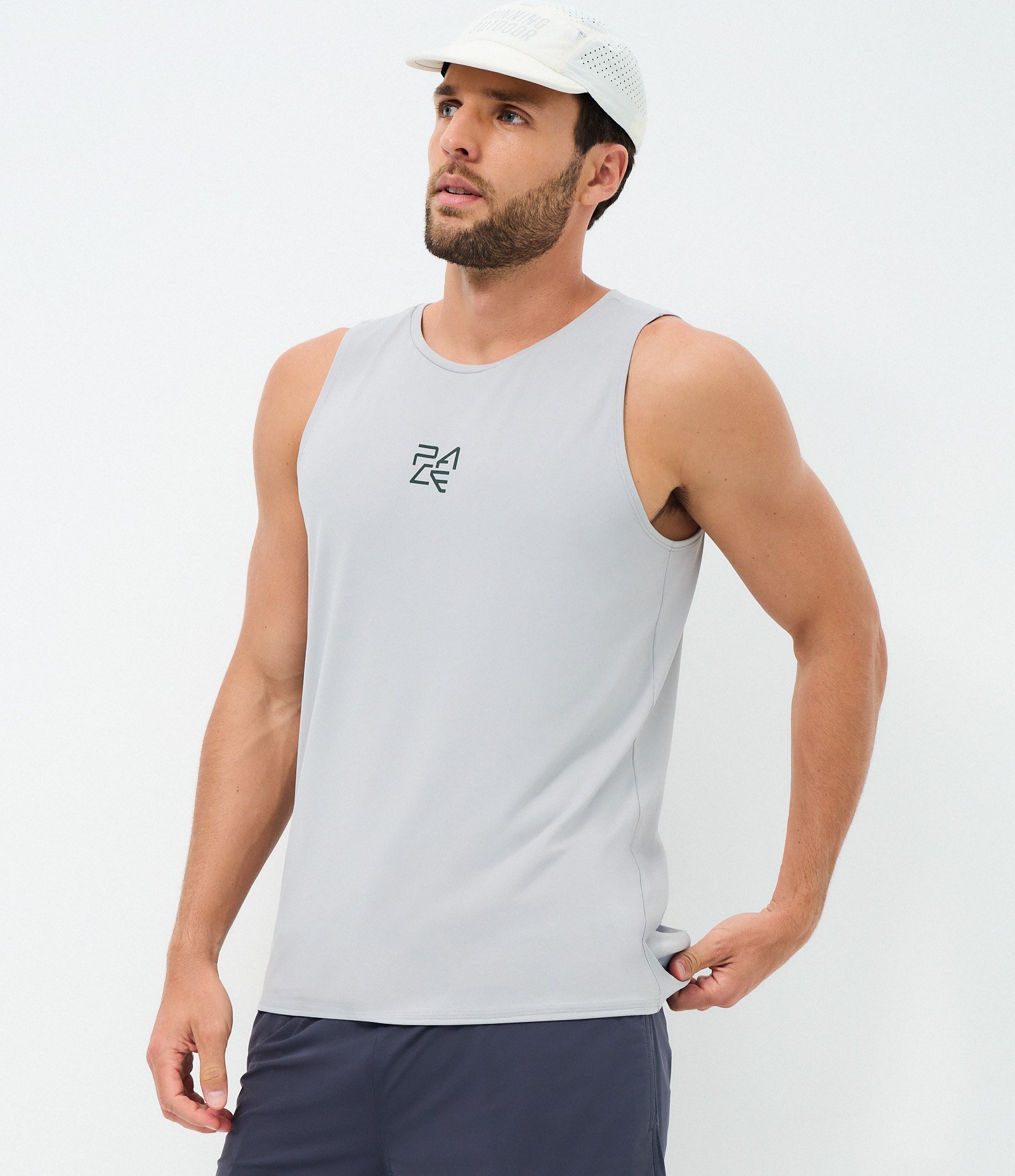 Regata Esportiva Dry com Silk no Peito Cinza 1