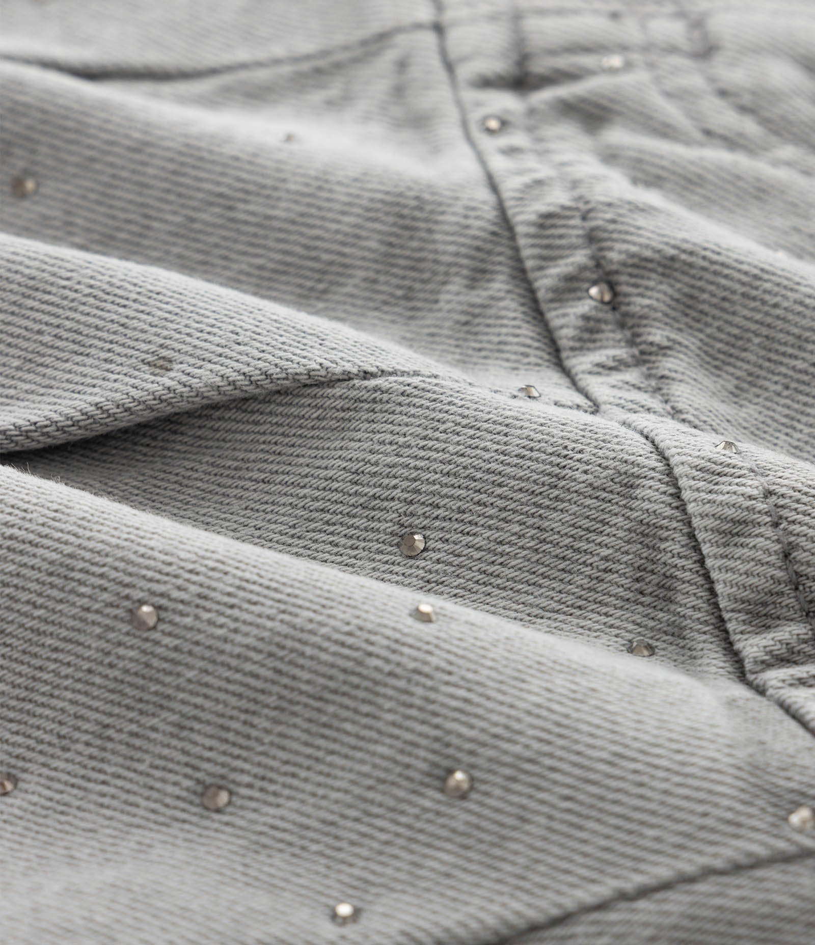 Saia Infantil em Jeans com Pregas e Termo Colante – Tam 5 a 14 Anos Gray Jeans 3