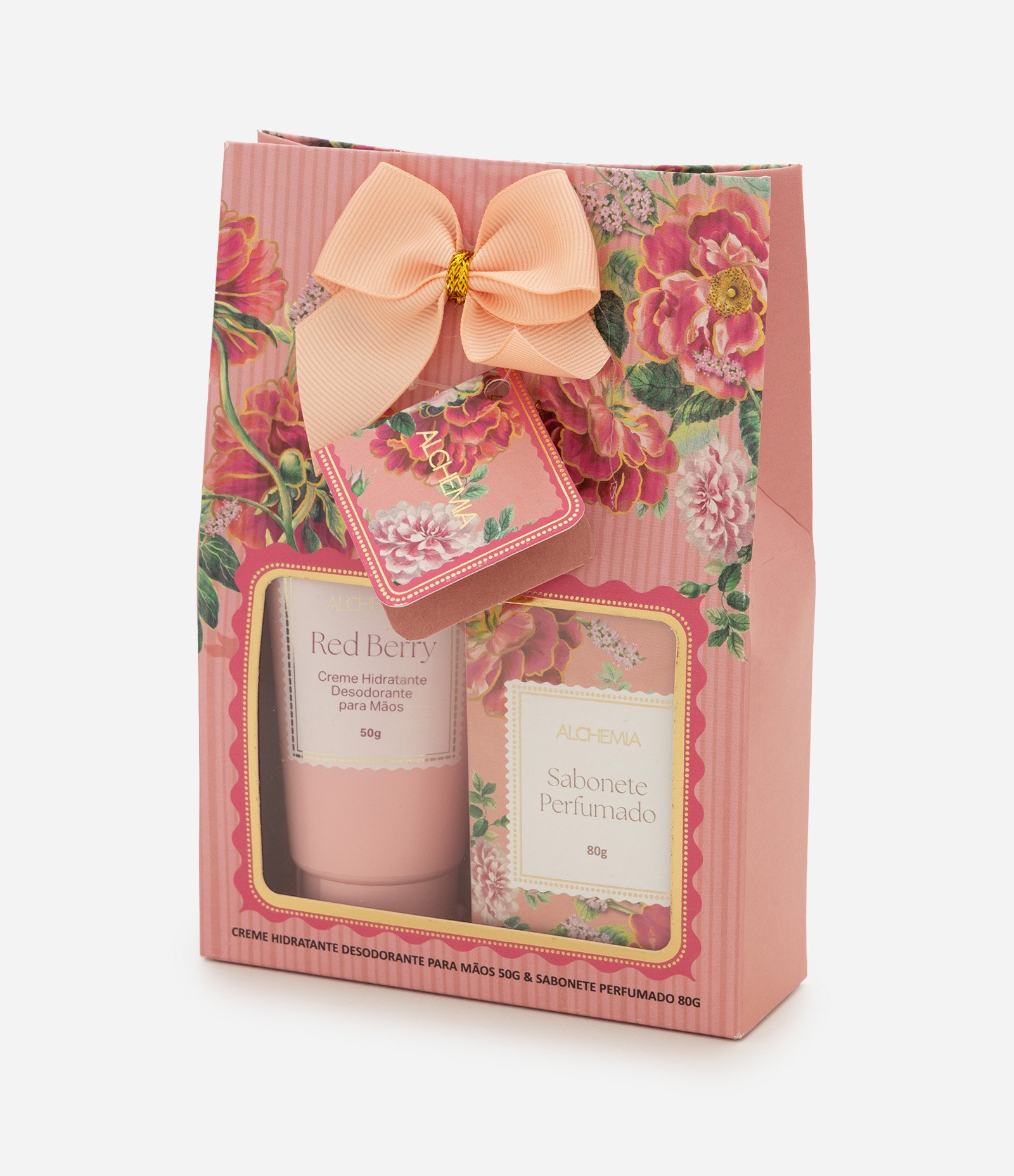 Kit Alchemia Red Berry com Sabonete Perfumado e Creme Hidratante KIT 1