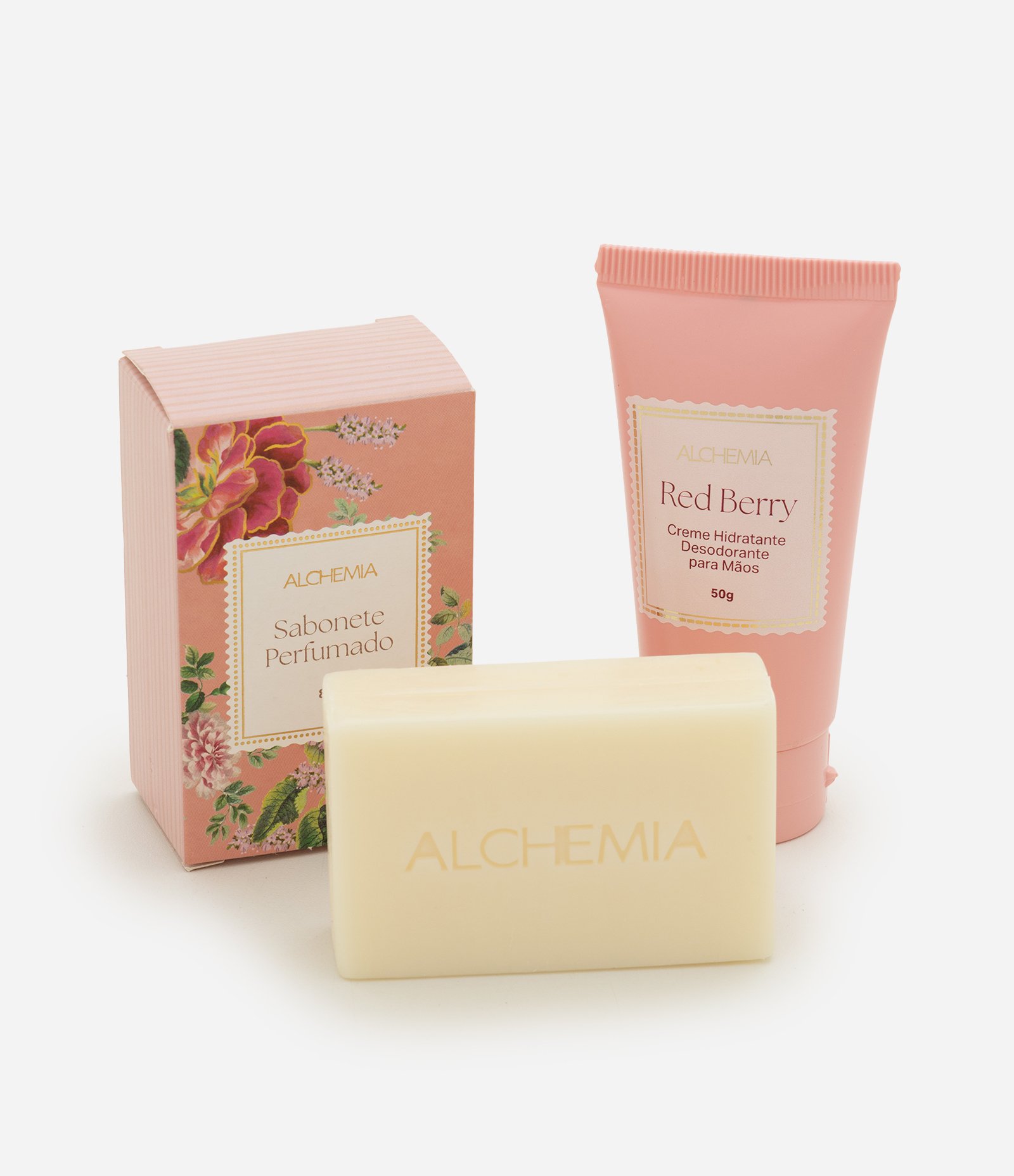 Kit Alchemia Red Berry com Sabonete Perfumado e Creme Hidratante KIT 2
