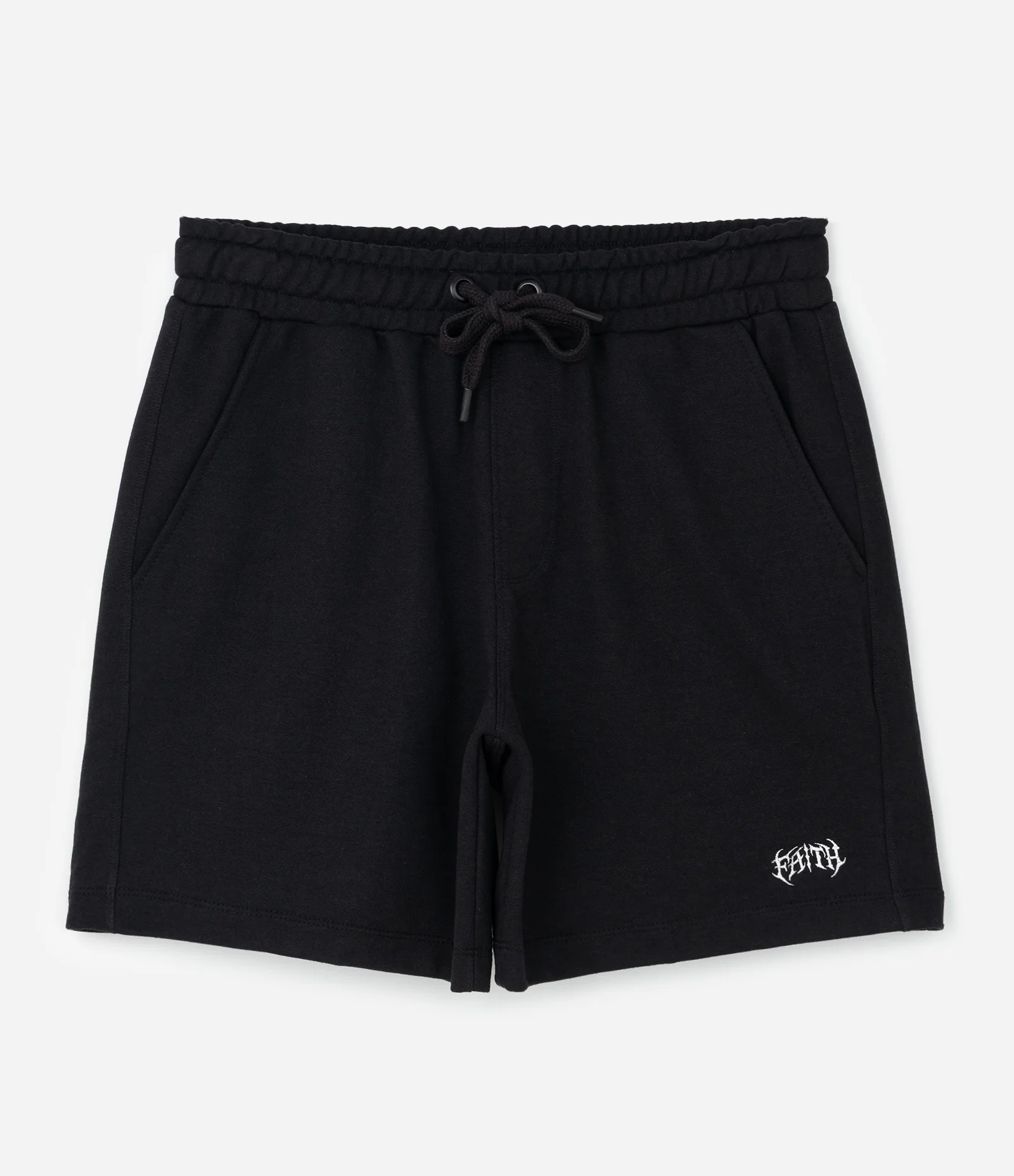Bermuda Moletinho Regular com Estampa FAITH Preto 1