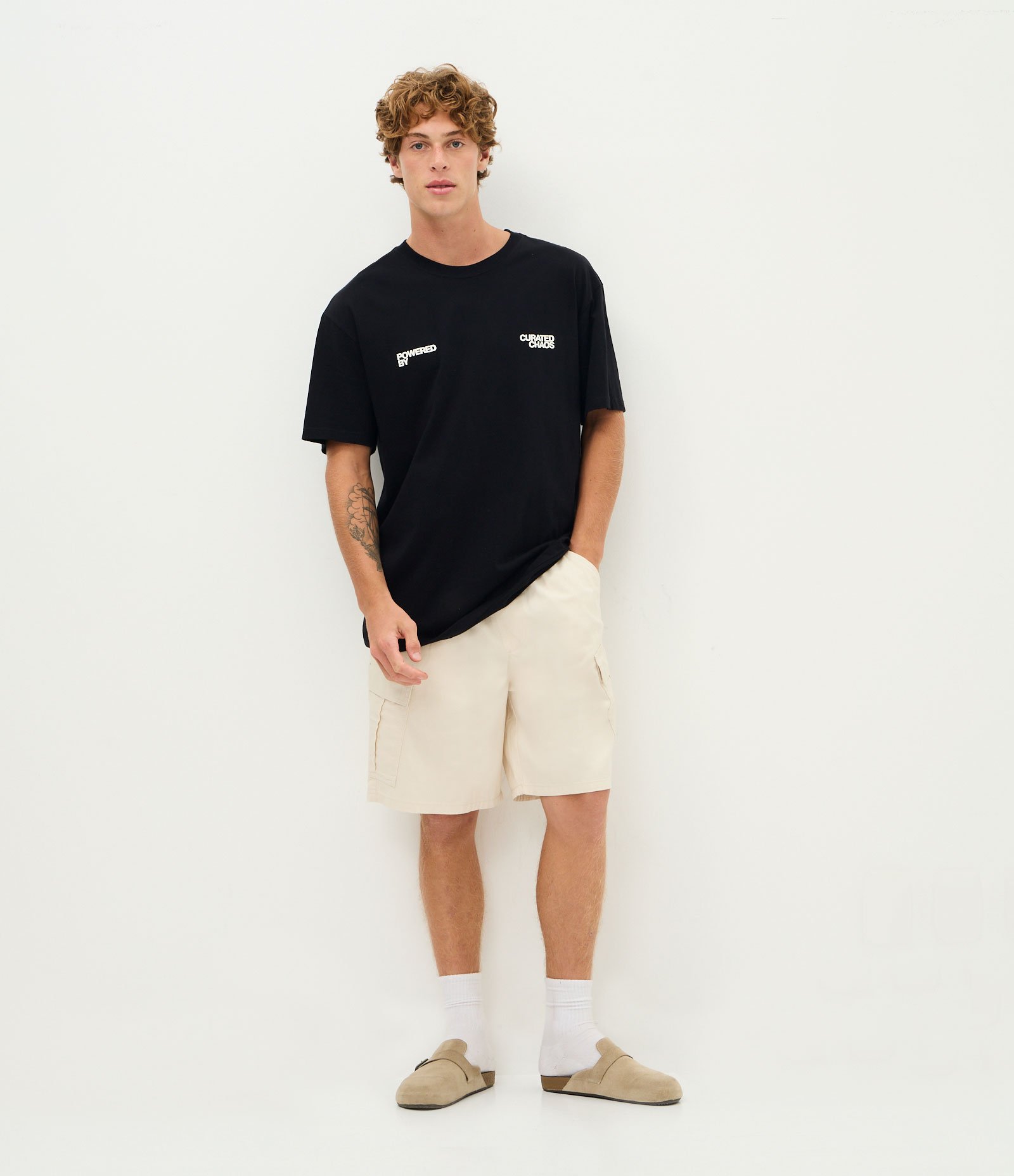 Camiseta Relaxed Manga Curta em Algodão com Estampa Toca-Discos Vinil Preto 5