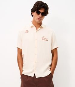 Camisa Relaxed com Ícones Praianos
