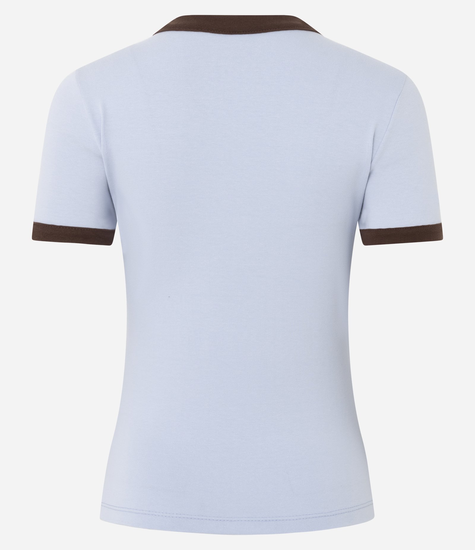 Camiseta com Detalhes Contrastantes e Estampa Lettering California Azul 6
