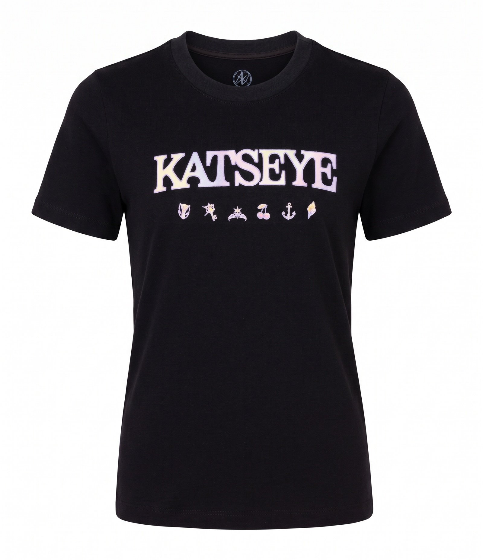 Camiseta em Algodão com Estampa Katseye com Lettering Preto 1