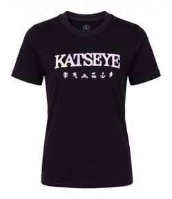 Camiseta em Algodão com Estampa Katseye com Lettering