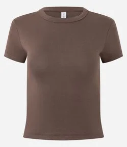 Blusa Justinha em Algodão com Mangas Curtas