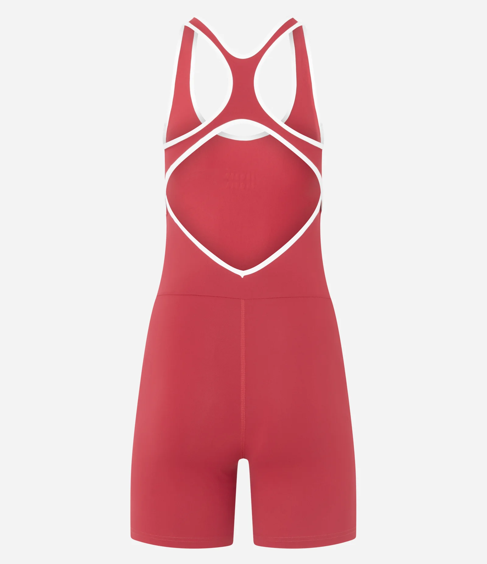 Macaquinho Esportivo em Microfibra com Viés Contrastante Vermelho 2