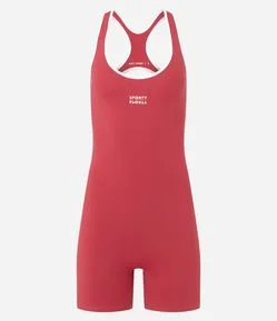 Macaquinho Esportivo em Microfibra com Viés Contrastante