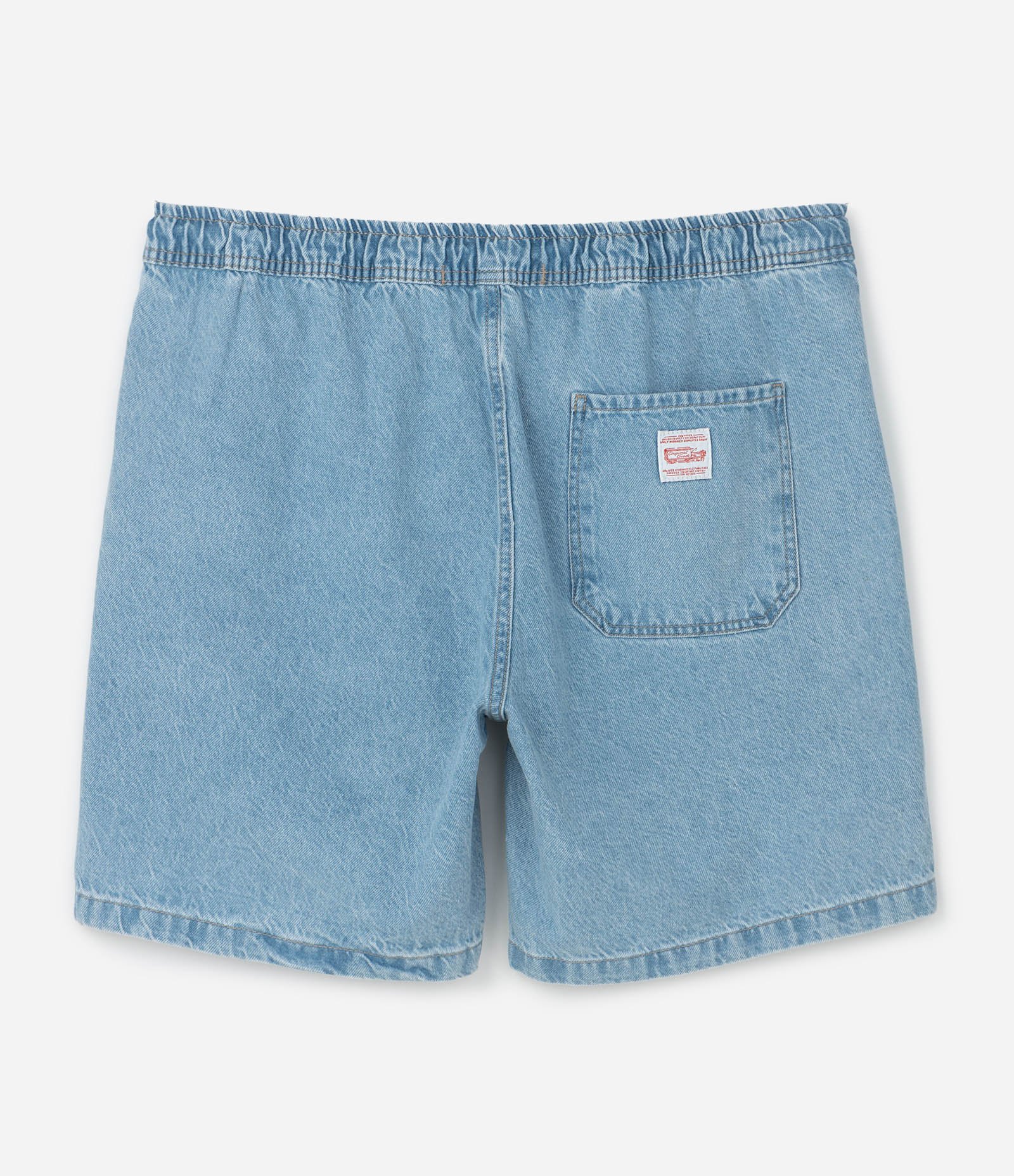 Bermuda Jeans  Regular com Cós Elástico Azul 6