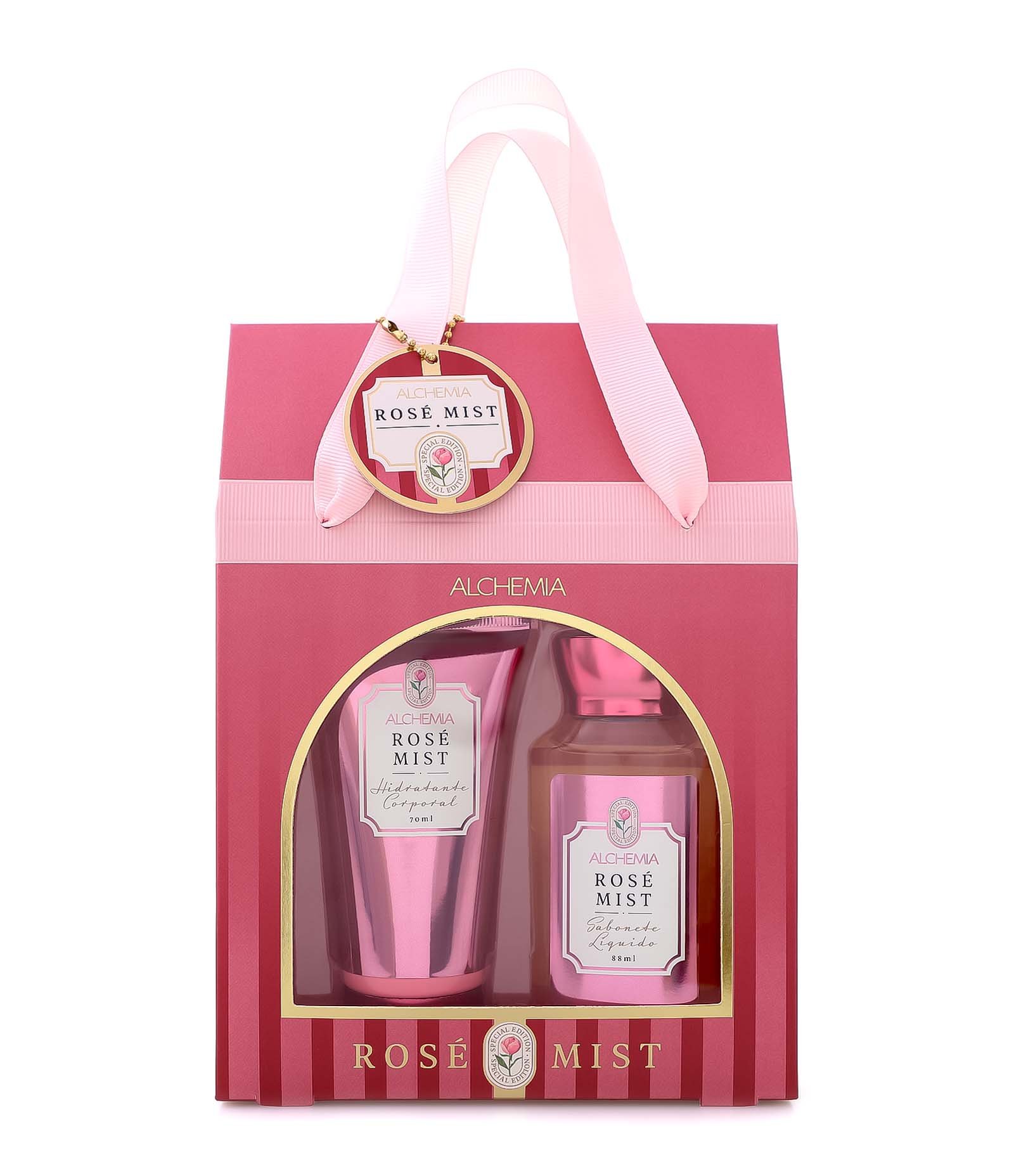 Kit Sacolinha Maes 2026 com Sabonete Liquido e Hidratante Alchemia KIT 1