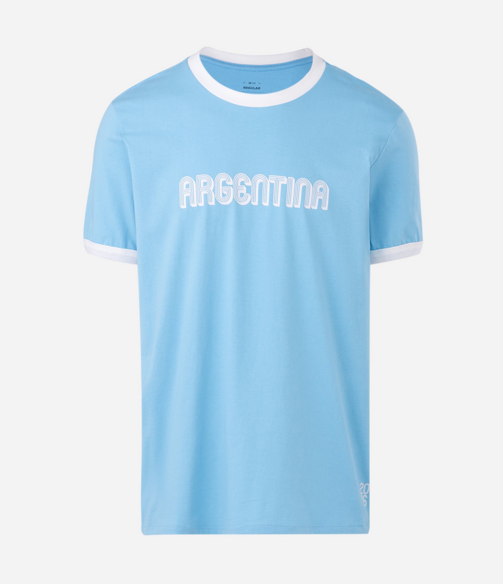 Camiseta com Tecnologia Dry e Estampa Argentina Azul 5