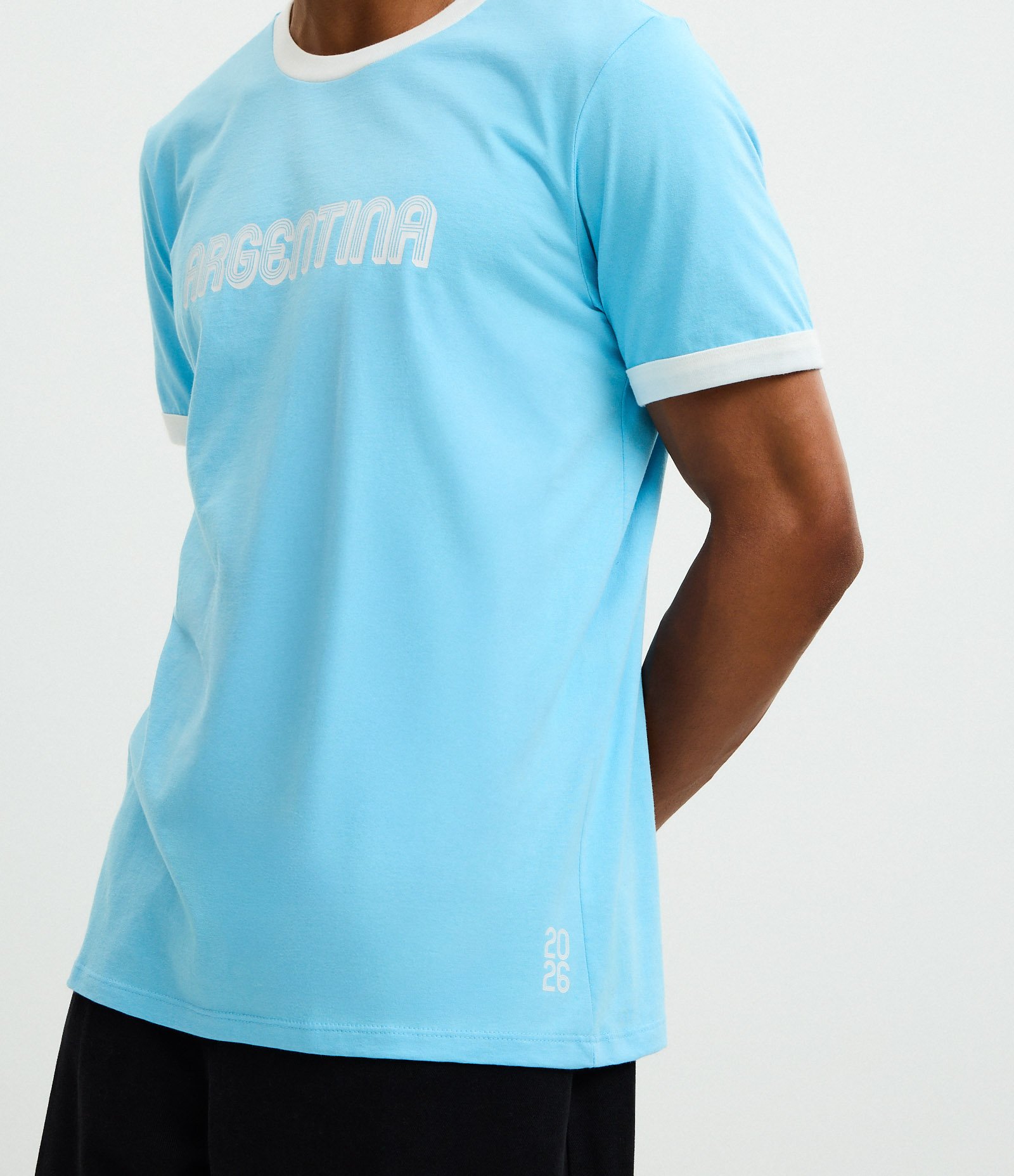 Camiseta com Tecnologia Dry e Estampa Argentina Azul 4