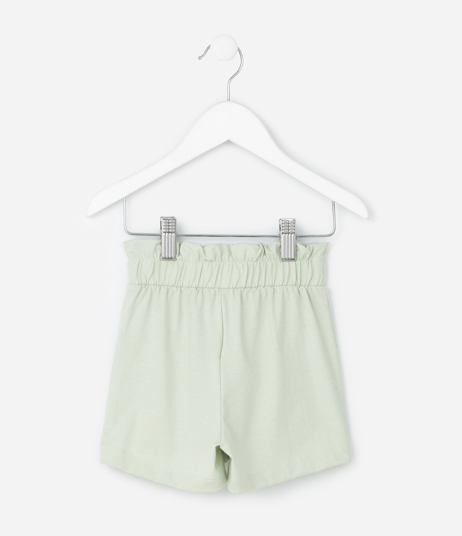 Short Infantil com Estampa de Flores e Cerejas – Tam 1 a 6 Anos Verde Claro 3