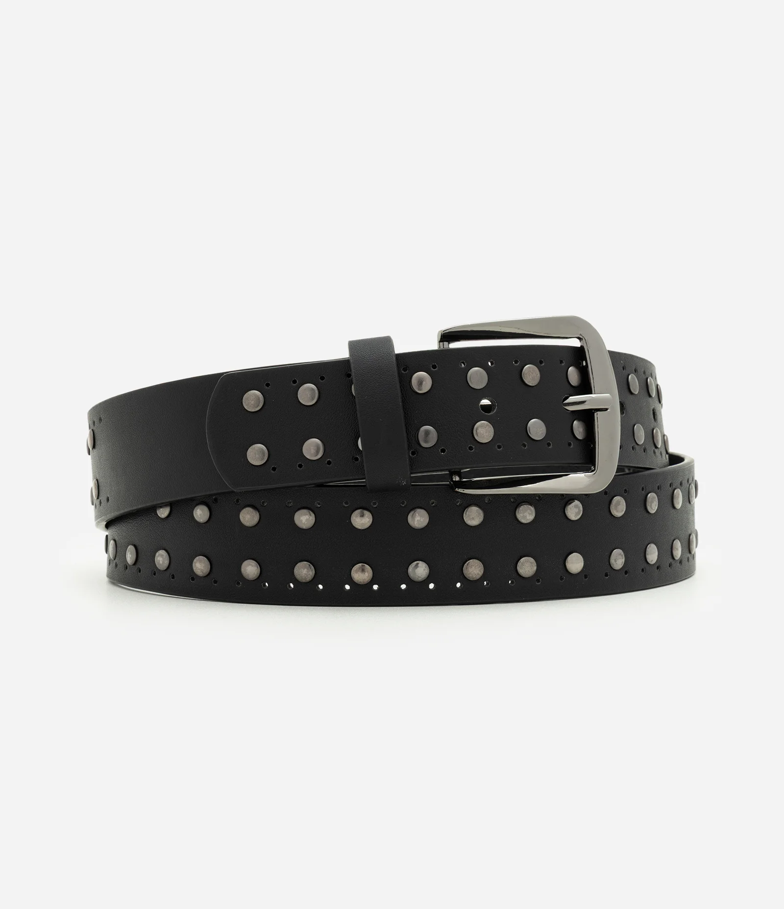 Cinto PU com Rebites Preto 1