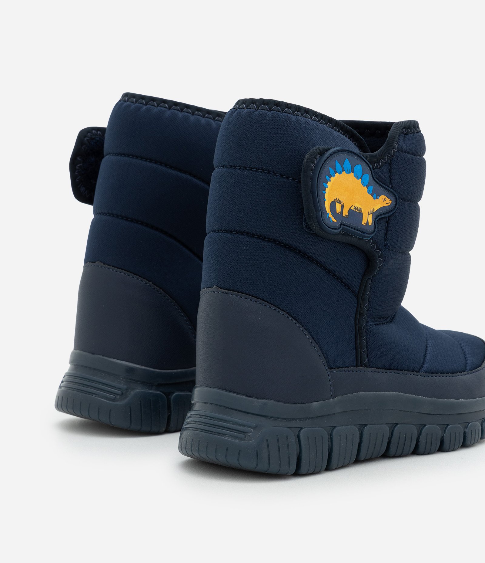 Bota Infantil Dinossauro com Pelinho e Solado LED – Tam 20 a 27 Azul Marinho 2