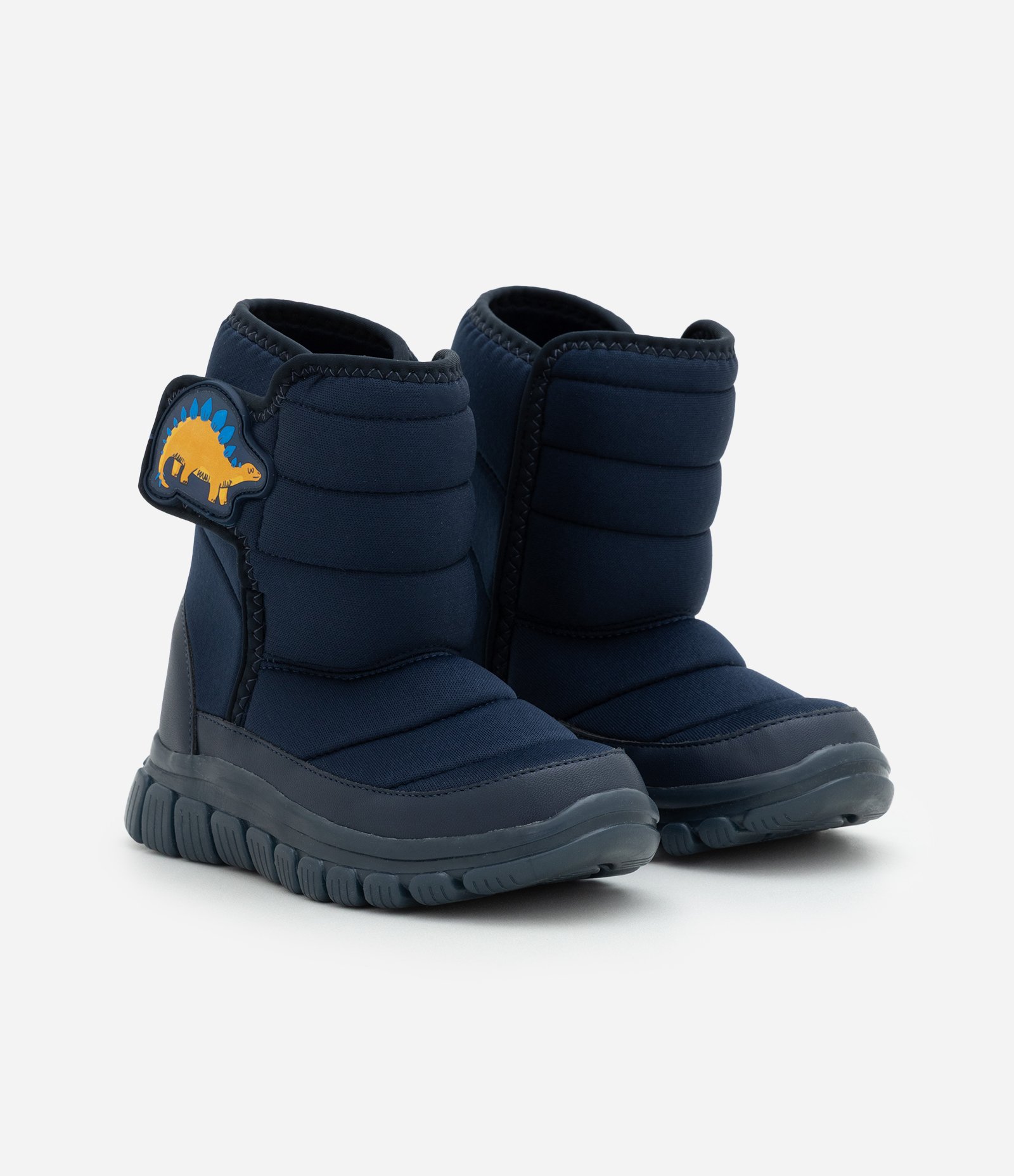 Bota Infantil Dinossauro com Pelinho e Solado LED – Tam 20 a 27 Azul Marinho 7