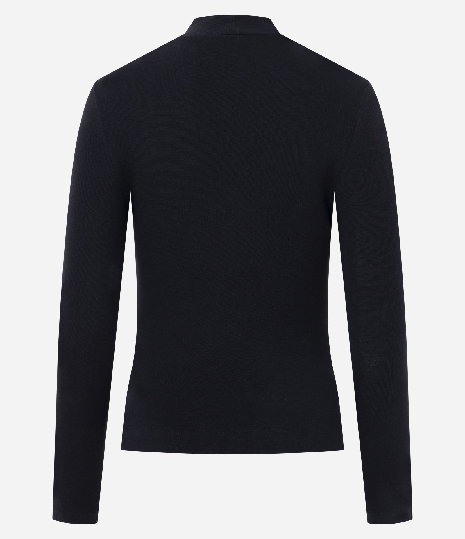 Blusa Básica em Ribana com Gola Alta Preto 3