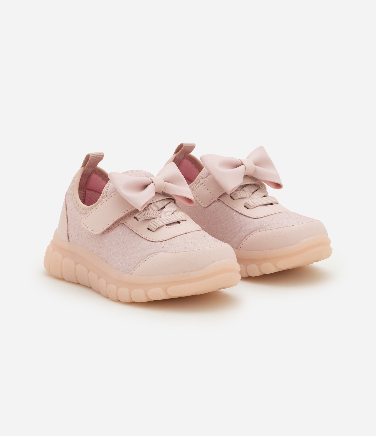 Tênis Infantil com Led e Fecho em Velcro – Tam 20 a 27 Rosa 2