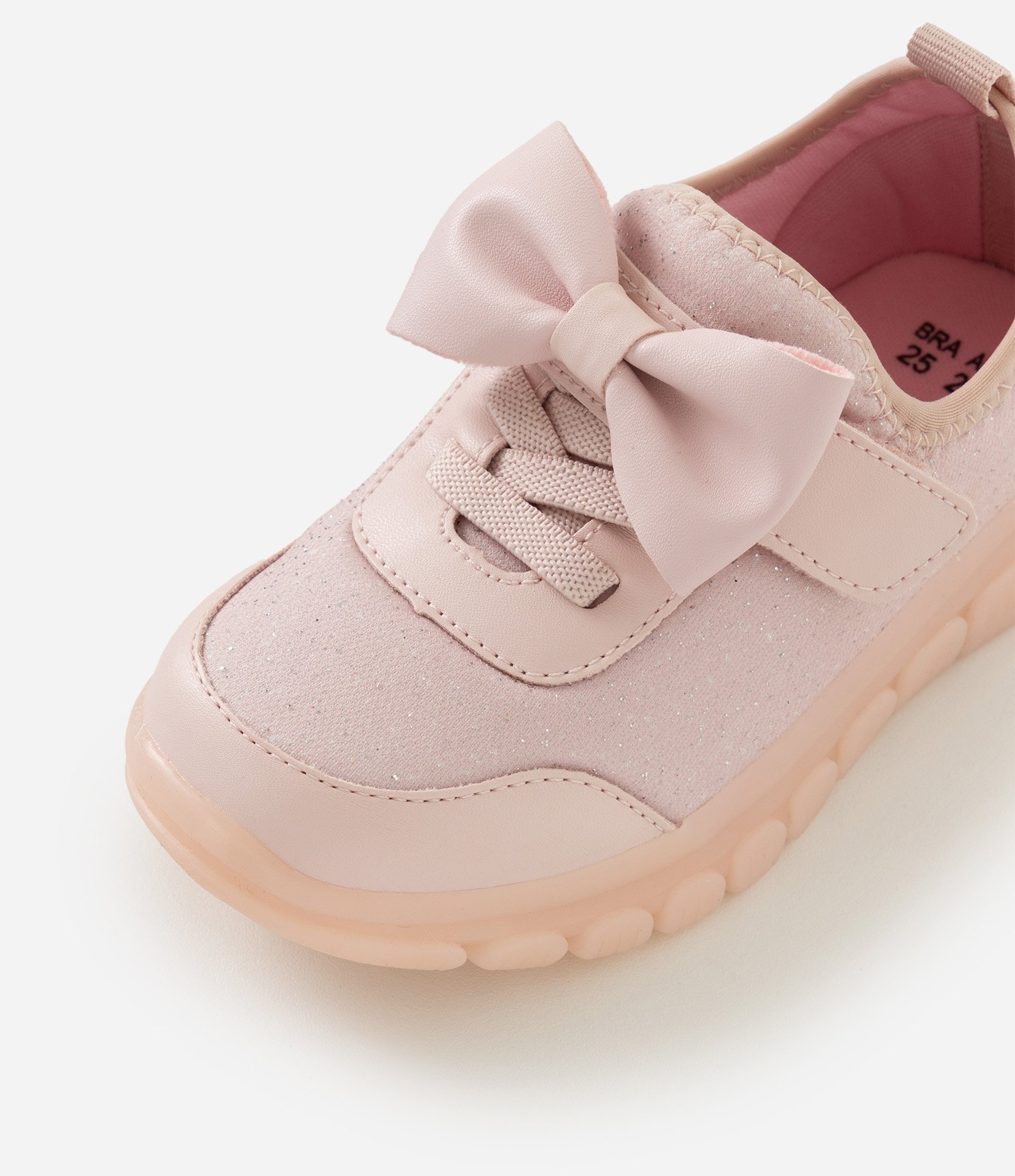 Tênis Infantil com Led e Fecho em Velcro – Tam 20 a 27 Rosa 7