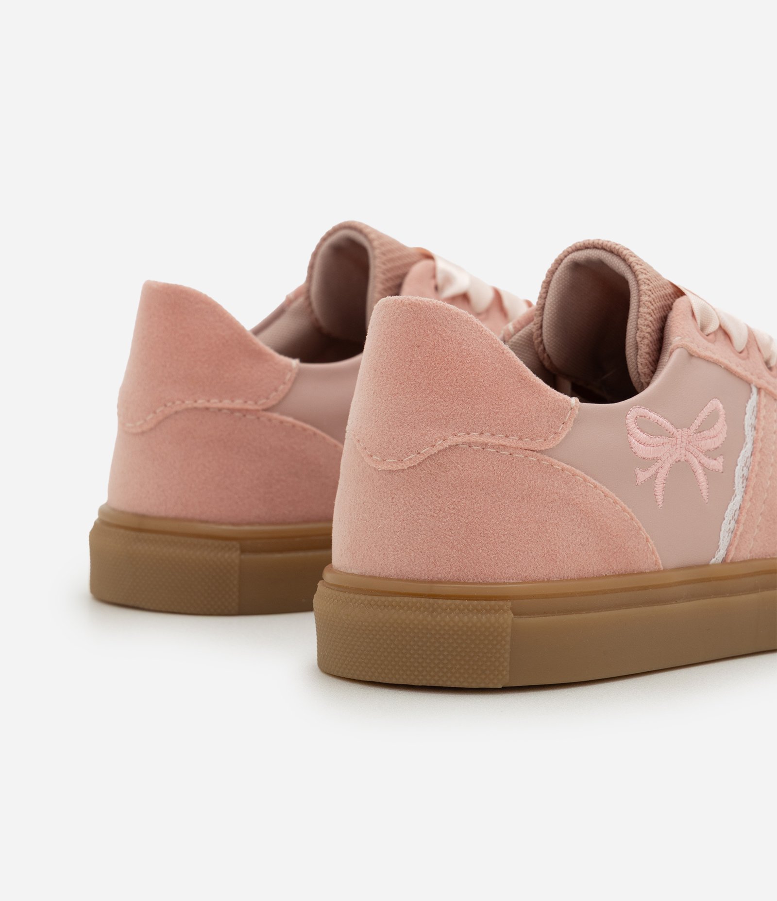 Tênis Infantil em PU com Detalhe de Laço - Tam 28 ao 34 Rosa 2