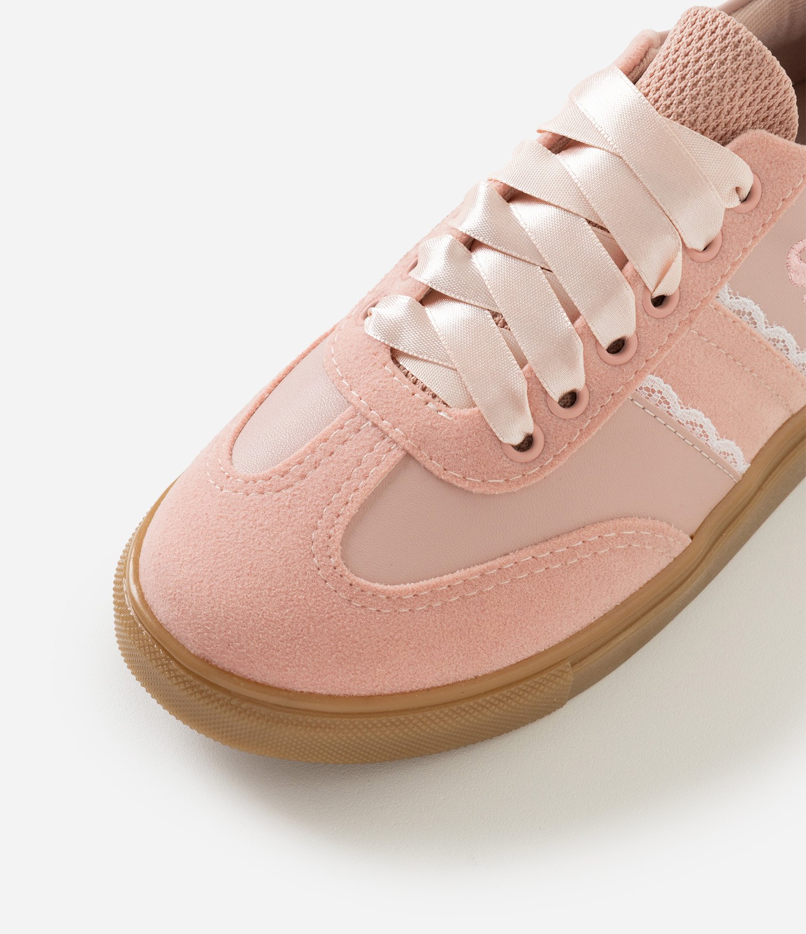 Tênis Infantil em PU com Detalhe de Laço - Tam 28 ao 34 Rosa 3