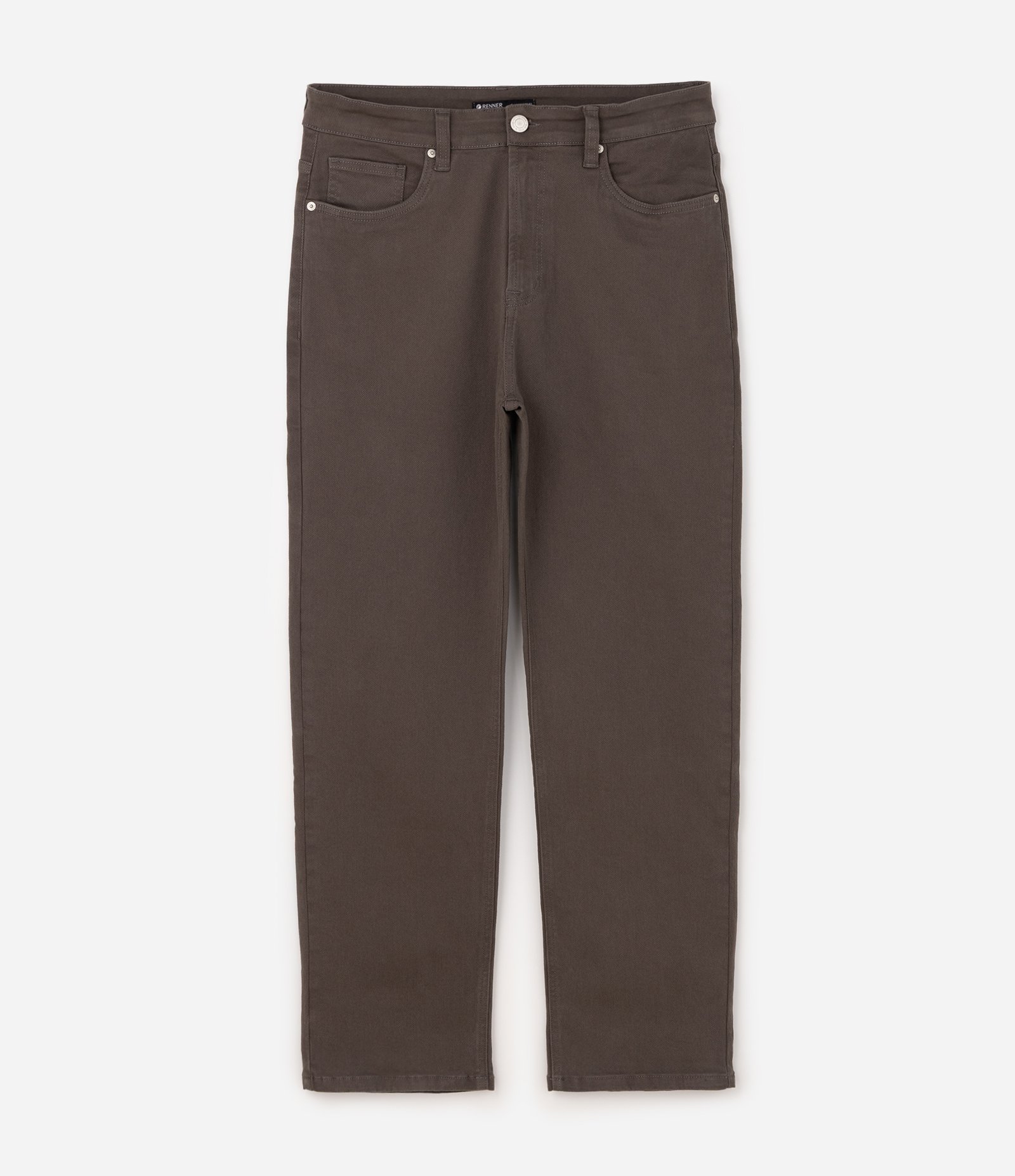Calça Sarja Reta Vintage Marrom 1
