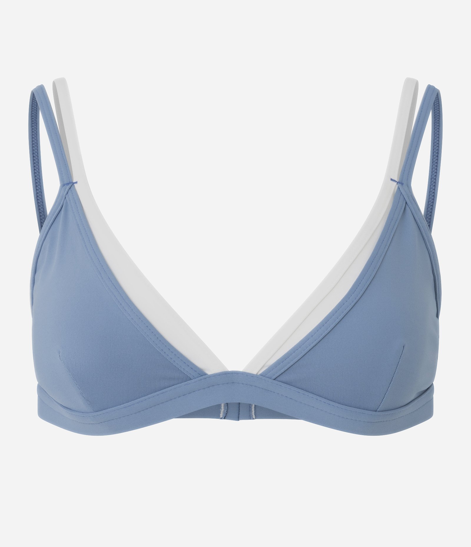Top Esportivo Bicolor com Sobreposição Azul/Branco 1