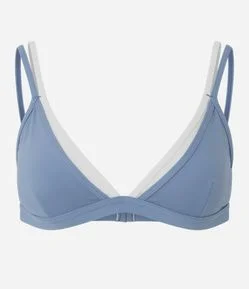 Top Esportivo Bicolor com Sobreposição