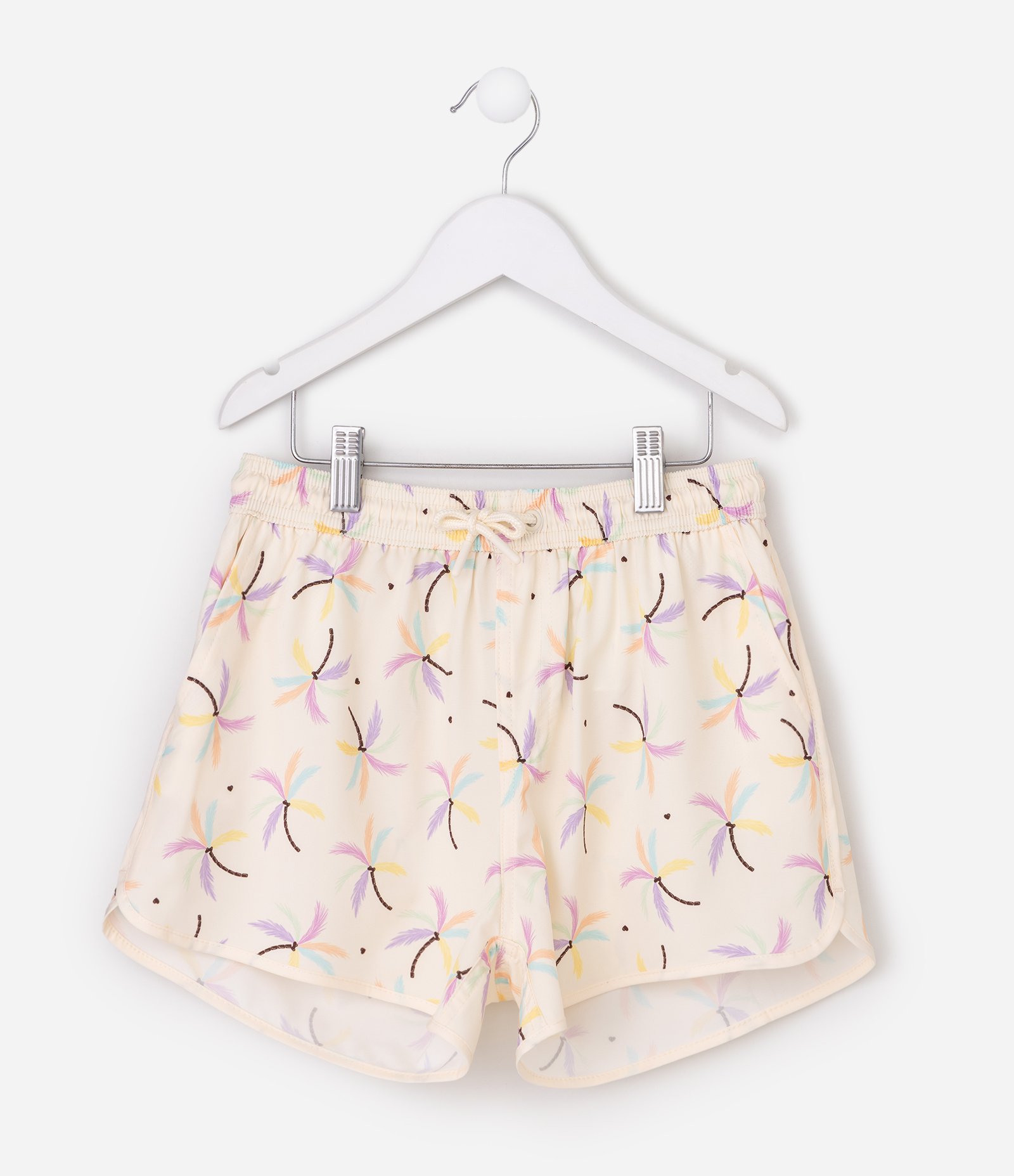 Short Infantil Em Microfibra Babado na Barra - Tam 5 a 16 Anos Bege 7