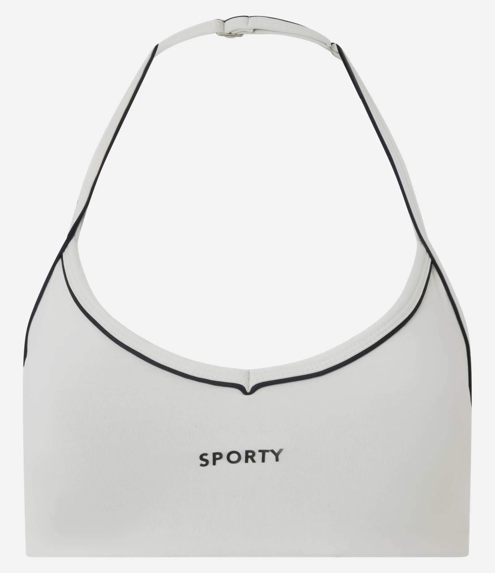 Top Esportivo Frente Única com Lettering Spoty Bege 1