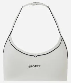 Top Esportivo Frente Única com Lettering Spoty