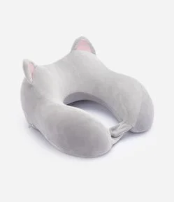 Travesseiro de Viagem com Orelhas de Gatinho