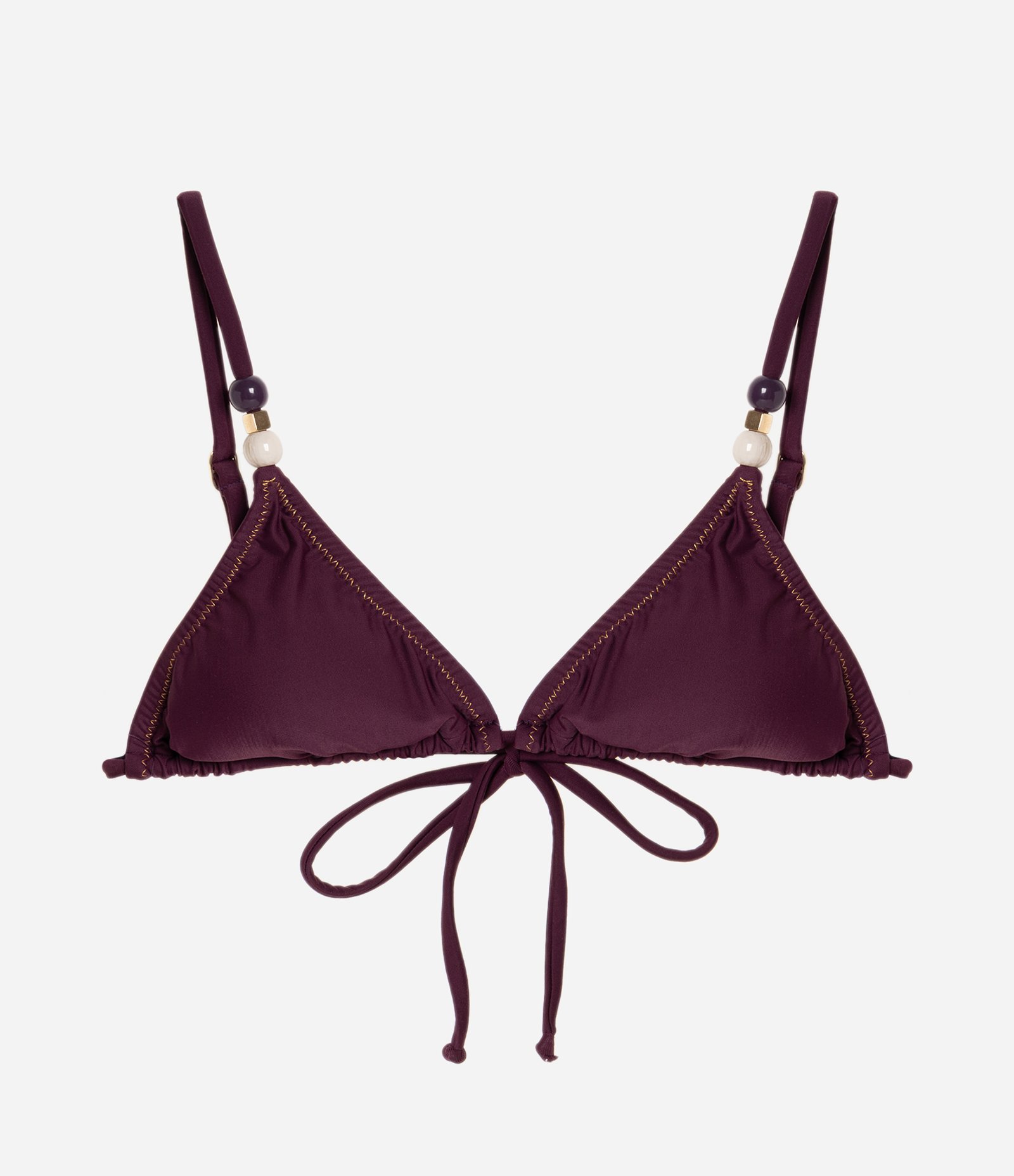 Biquíni Top Cortininha em Microfibra com Aviamento nas Alças Roxo 5