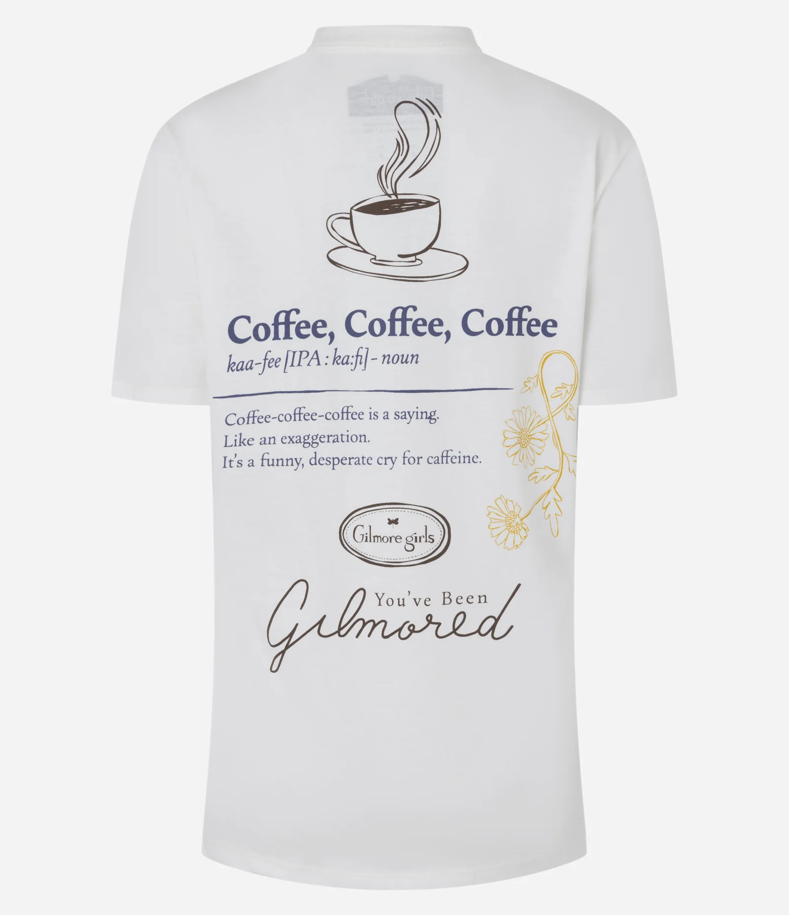 Camiseta com Estampa de Ícones Gilmore Girls Branco 2