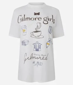 Camiseta com Estampa de Ícones Gilmore Girls