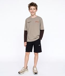 Camiseta Infantil com Estampa Montanha Patagonia – Tam 5 a 14 Anos