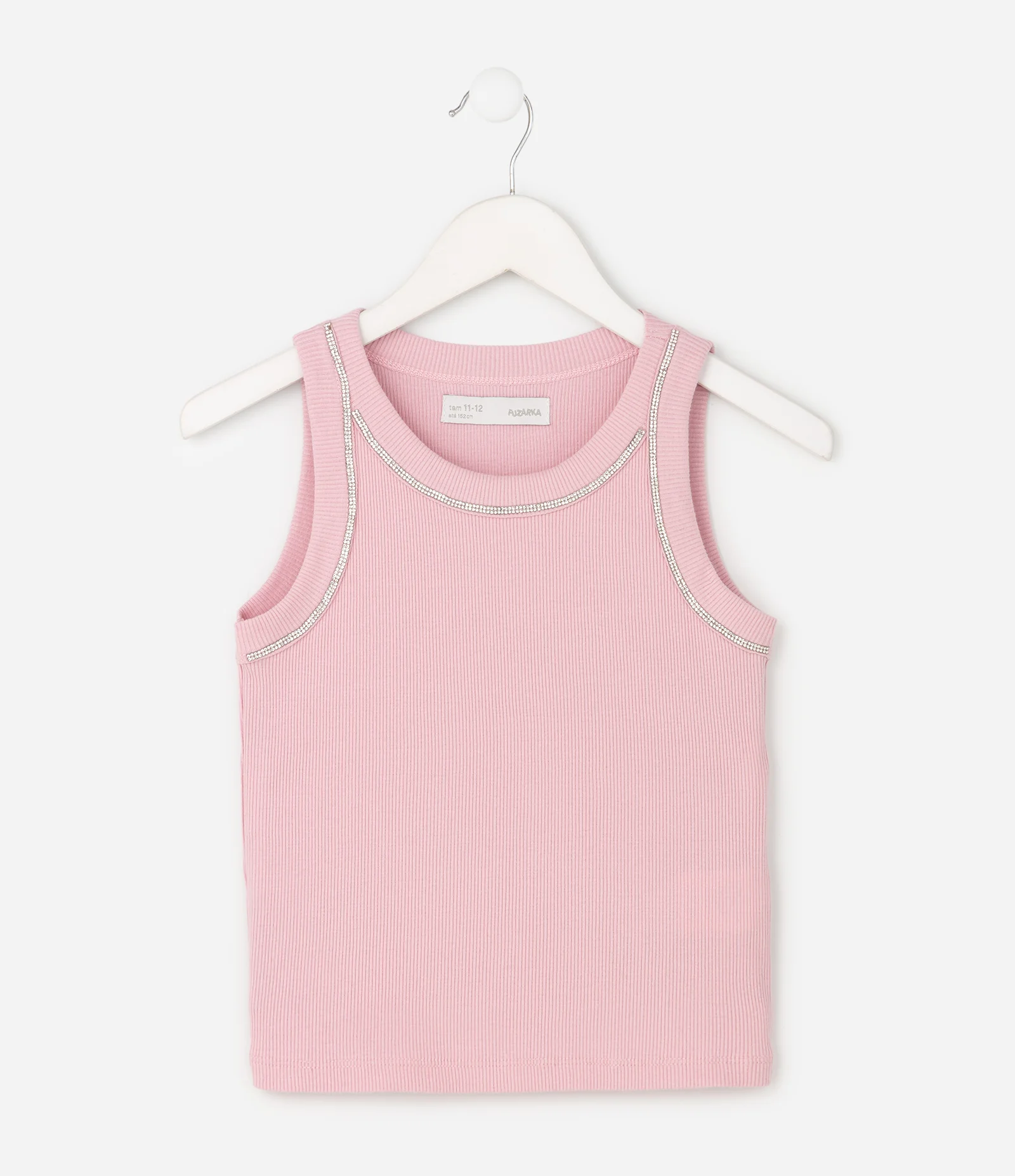 Regata Infantil com Cava Americana – Tam 5 a 16 Anos Rosa Claro 2