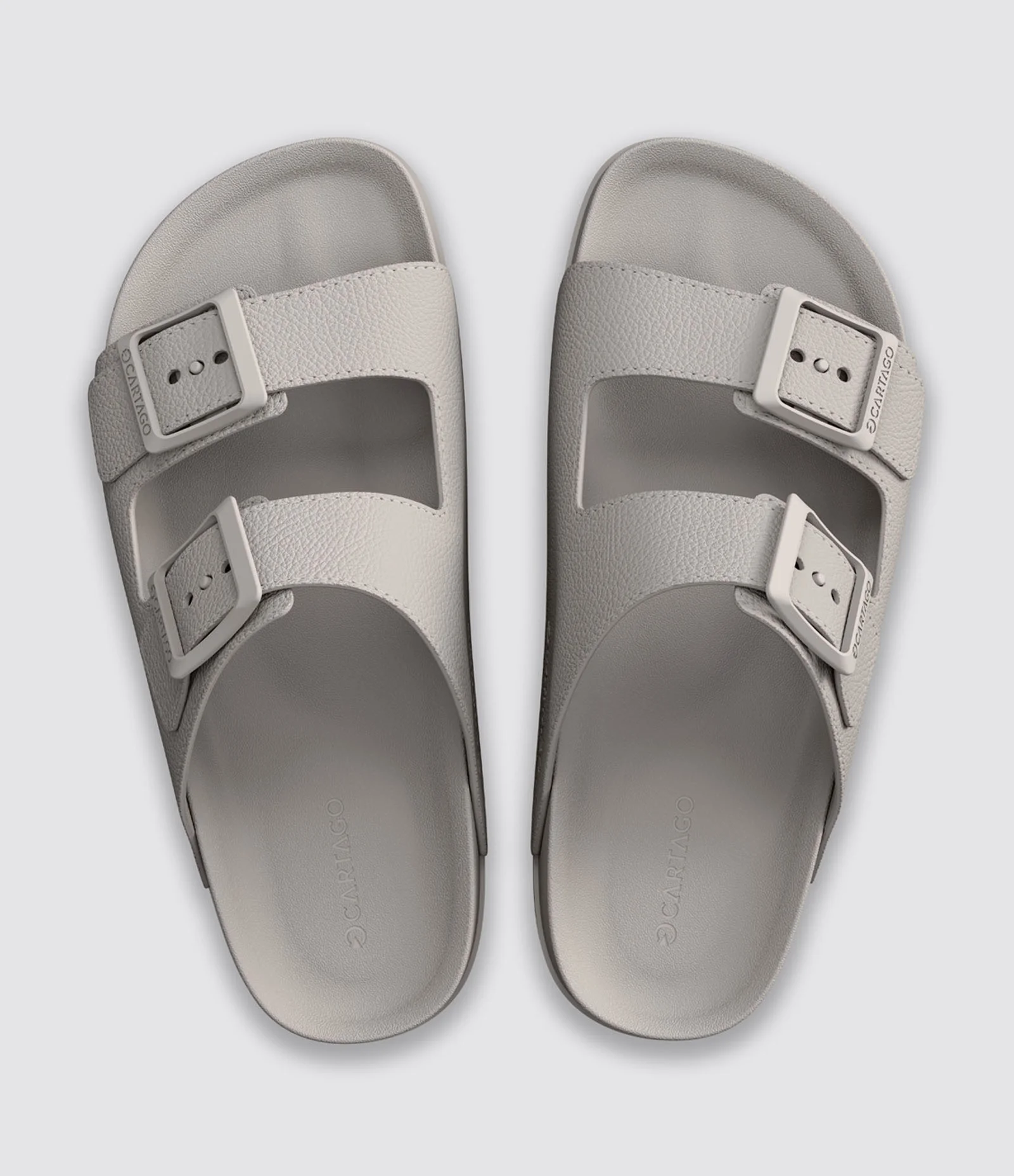 Chinelo Slide Liso com Fivelas Ajustáveis Branco 3