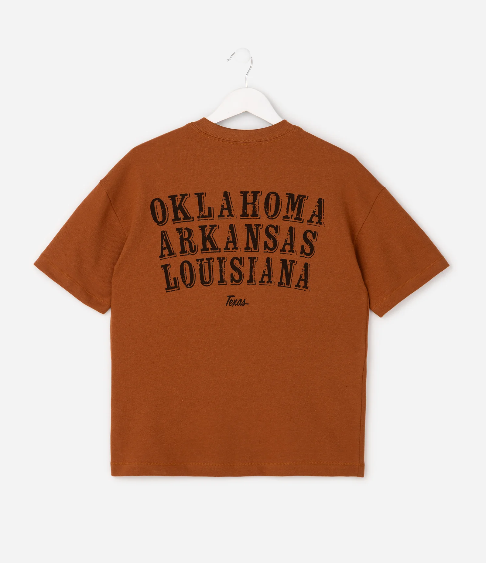 Camiseta Infantil em Algodão com Lettering - Tam 5 a 14 Anos Marrom 3