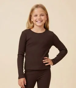 Camiseta em Poliamida sem Costura Infantil - Tam 5 a 16 Anos