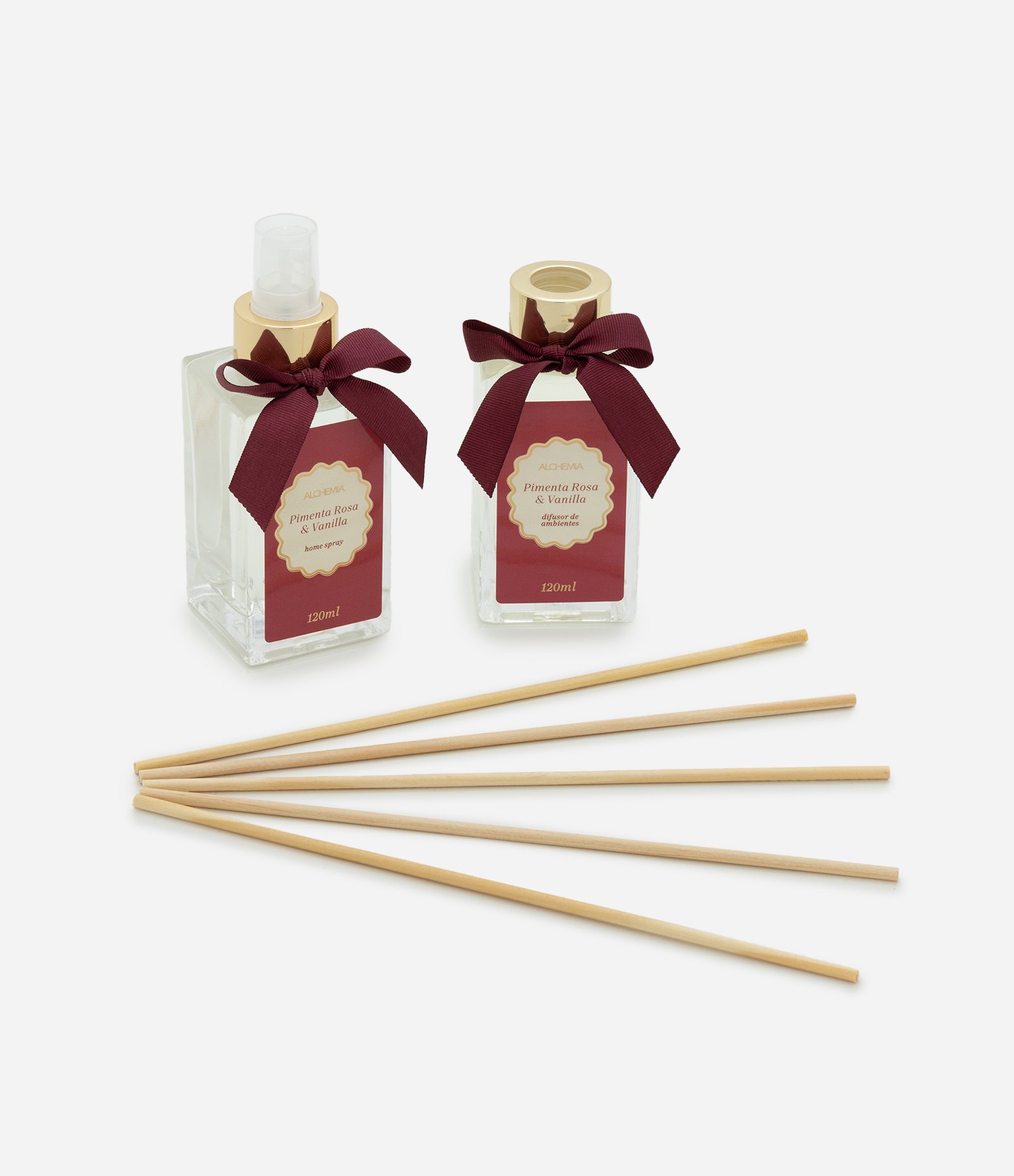 Kit Difusor de Ambientes e Home Spray Alchemia Pimenta Rosa  KIT 1