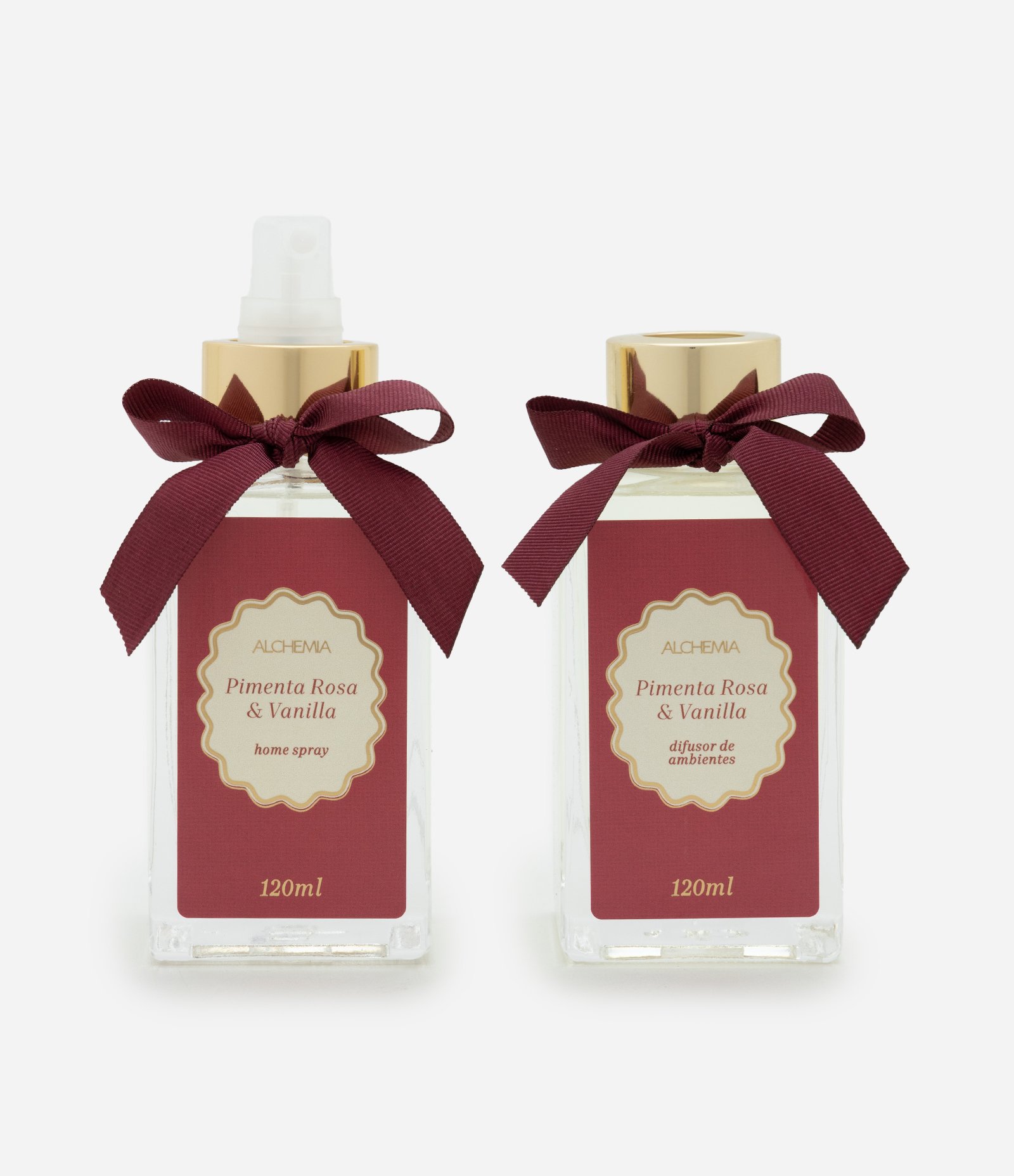 Kit Difusor de Ambientes e Home Spray Alchemia Pimenta Rosa  KIT 2